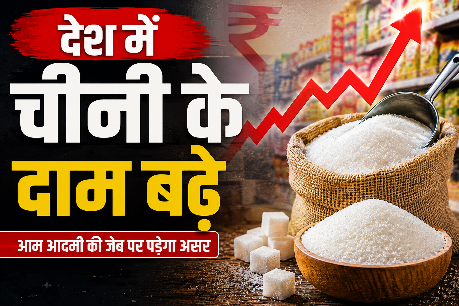 देश में चीनी के दाम बड़े !
