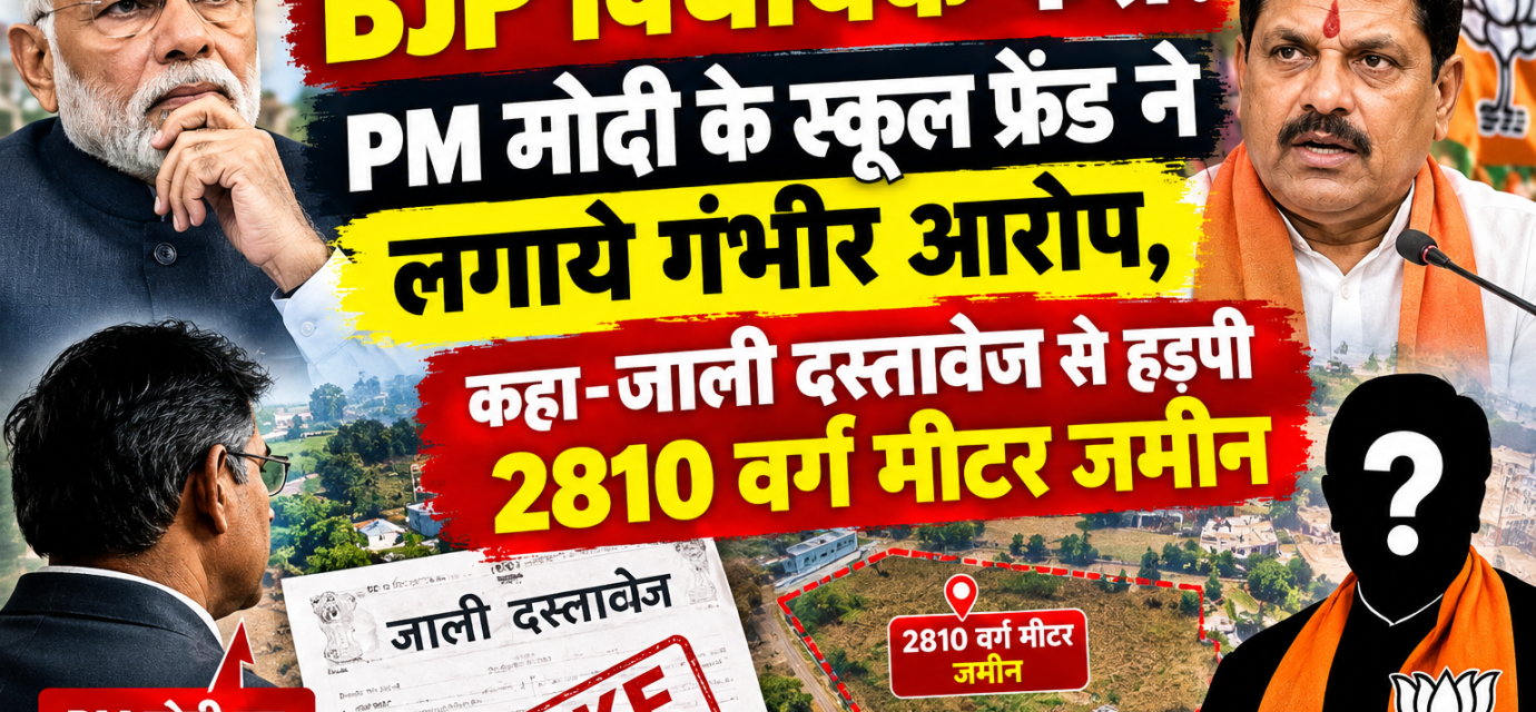 BJP विधायक फंसे! PM मोदी के स्कूल फ्रेंड ने लगाये गंभीर आरोप, कहा-जाली दस्तावेज से हड़पी 2810 वर्ग मीटर जमीन