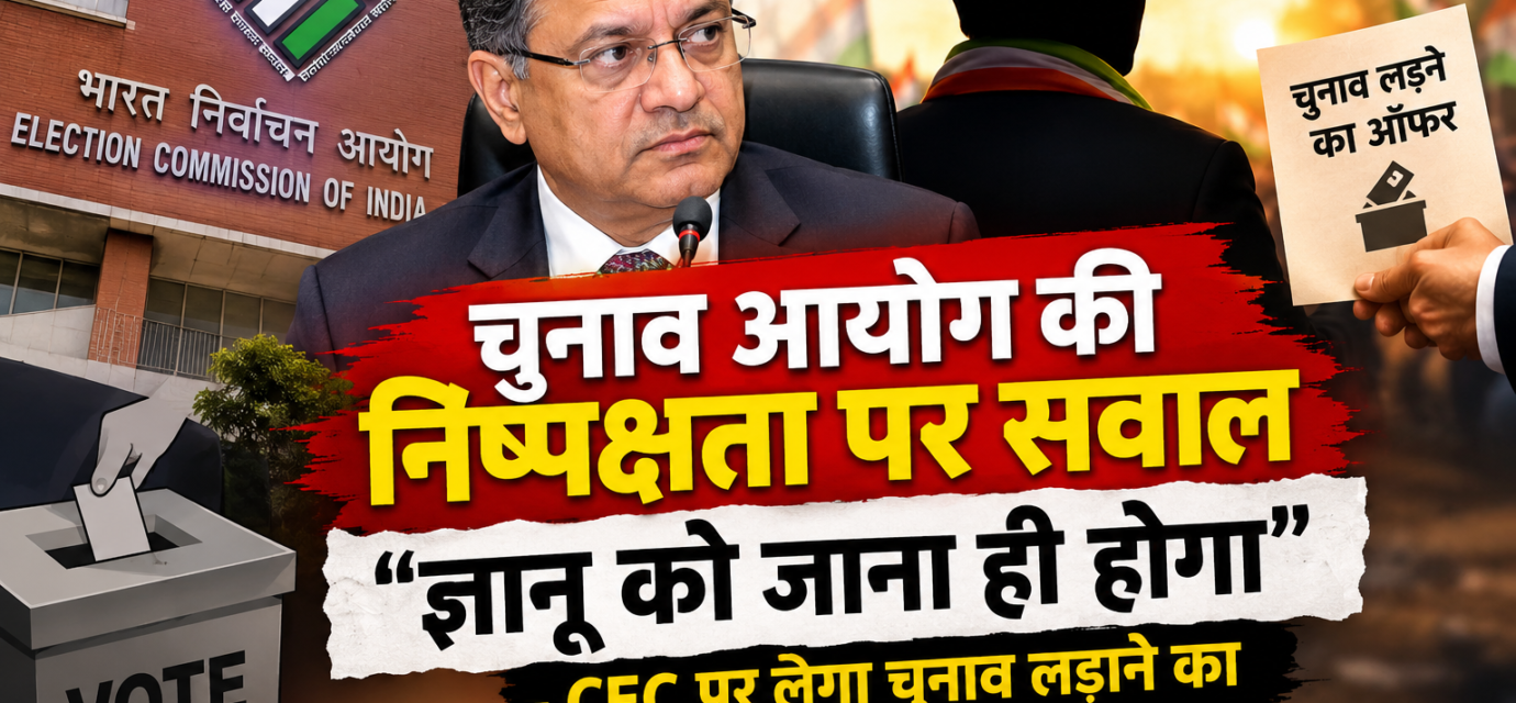 चुनाव आयोग की निष्पक्षता पर सवाल, CEC पर चुनाव लड़ाने का ऑफर देने का आरोप
