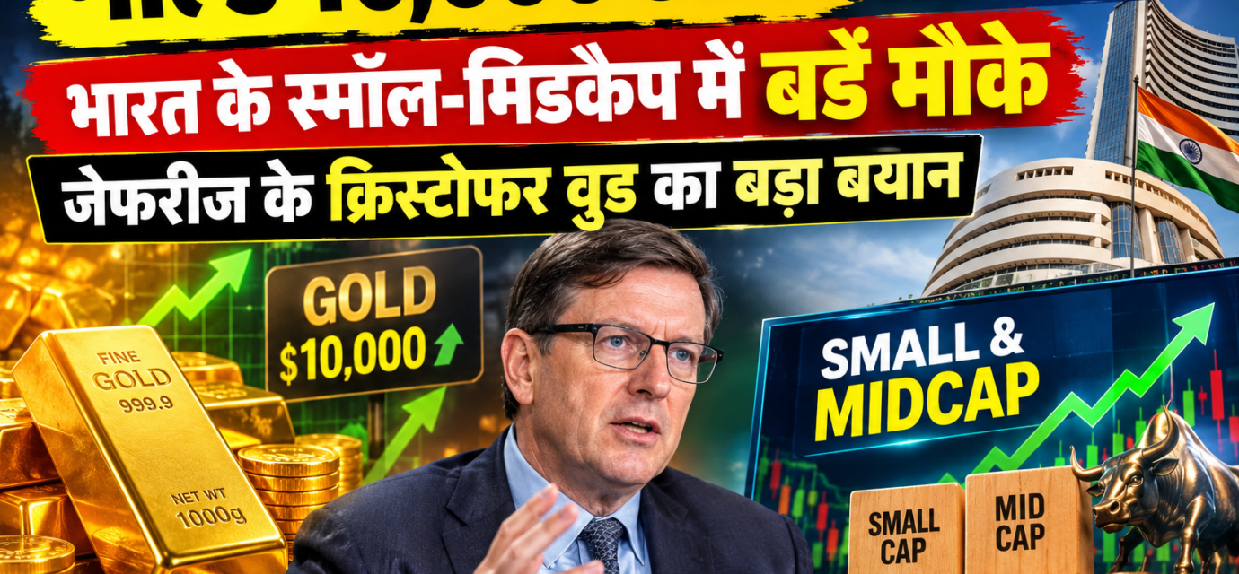 "गोल्ड 10,000 डॉलर तक जाएगा, भारत के स्मॉल-मिडकैप में बड़े मौके: जेफरीज के क्रिस्टोफर वुड का बड़ा बयान"