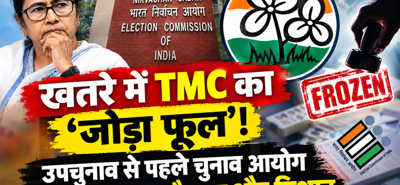 "खतरे में TMC का 'जोड़ा फूल'! उपचुनाव से पहले चुनाव आयोग फ्रीज कर सकता है नाम और निशान"