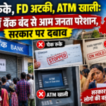 "चेक रुके, FD अटकी, ATM खाली: MP में बैंक बंद से आम जनता परेशान, सरकार पर दबाव"