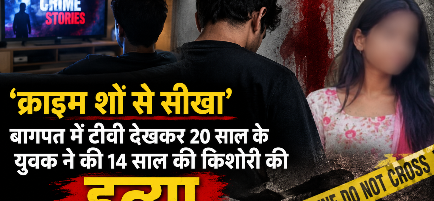'क्राइम शो से सीखा' - बागपत में टीवी देखकर 20 साल के युवक ने की 14 साल की किशोरी की हत्या