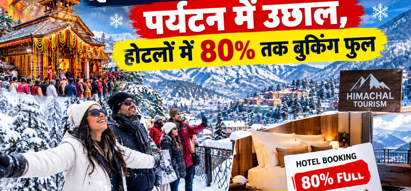 हिमाचल में नवरात्र और बर्फबारी से पर्यटन में उछाल, होटलों में 80% तक बुकिंग फुल