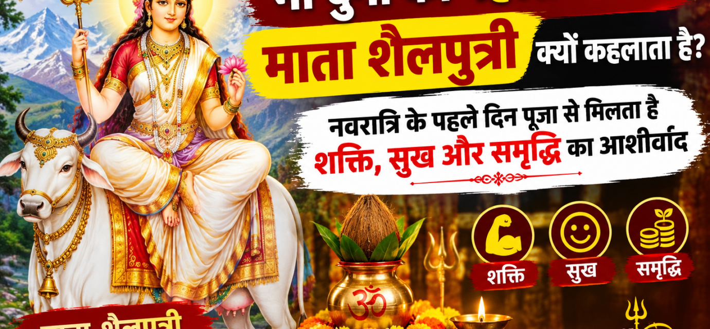 "मां दुर्गा का पहला स्वरूप माता शैलपुत्री क्यों कहलाता है? नवरात्रि के पहले दिन पूजा से मिलता है शक्ति, सुख और समृद्धि का आशीर्वाद"
